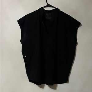 Figs Rafaela FREEX Oversized Scrub Top in Black